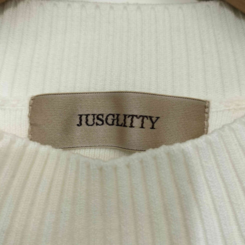 ジャスグリッティー JUSGLITTY 配色ビーズ刺繍プルオーバー レディース JPN:2