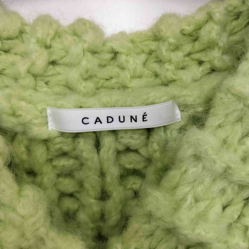 カデュネ CADUNE モヘヤ混 ケーブルニット カーディガン レディース JPN:38