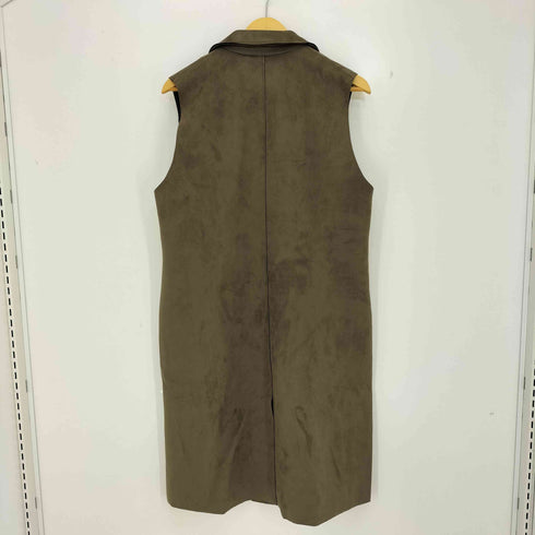 ザラ ZARA フェイクスエード ロングベスト レディース import:M