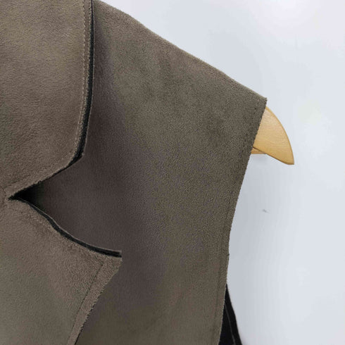 ザラ ZARA フェイクスエード ロングベスト レディース import:M