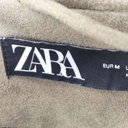 ザラ ZARA フェイクスエード ロングベスト レディース import:M