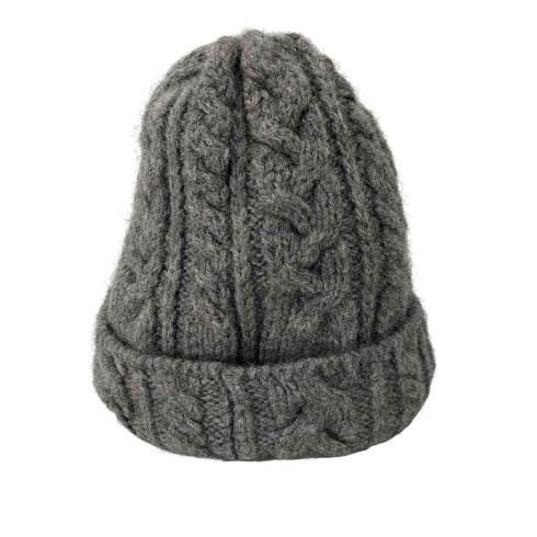ハイランドトゥーサウザンド HIGHLAND2000 イギリス製 BOBCAP ウール100%ケーブル編みニットキャップ レディース