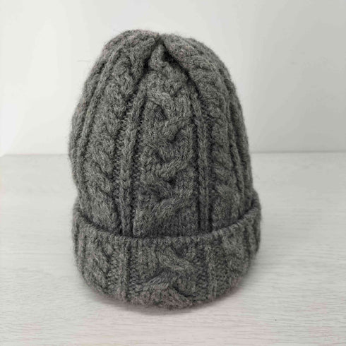 ハイランドトゥーサウザンド HIGHLAND2000 イギリス製 BOBCAP ウール100%ケーブル編みニットキャップ レディース