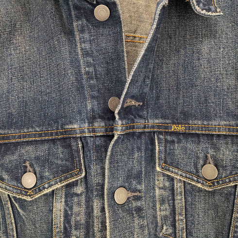 ポロラルフローレン POLO RALPH LAUREN ダメージ加工デニムトラッカージャケット メンズ JPN:M