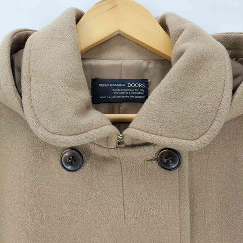 アーバンリサーチドアーズ URBAN RESEARCH DOORS ショールカラー2WAYウールコート レディース JPN:40