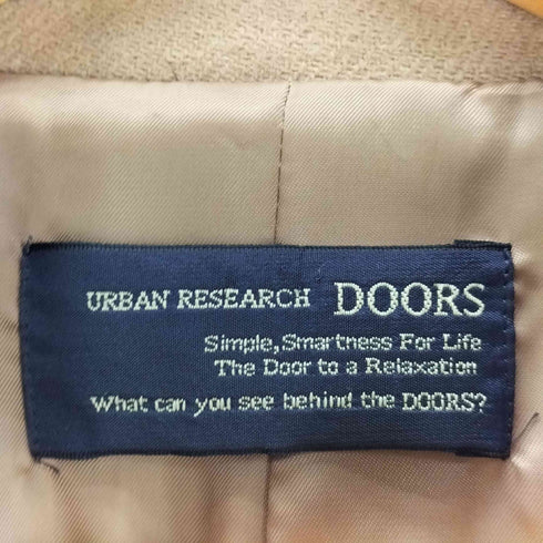 アーバンリサーチドアーズ URBAN RESEARCH DOORS ショールカラー2WAYウールコート レディース JPN:40