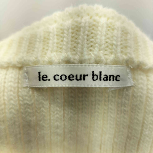 ルクールブラン le.coeur blanc ボートネックガータープルオーバー レディース JPN:38