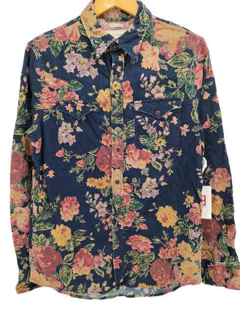 デニムアンドサプライ ラルフローレン DENIM & SUPPLY RALPH LAUREN REGULAR FIT 花柄 コーデュロイ ウエスタンシャツ メンズ import:S