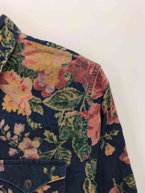 デニムアンドサプライ ラルフローレン DENIM & SUPPLY RALPH LAUREN REGULAR FIT 花柄 コーデュロイ ウエスタンシャツ メンズ import:S