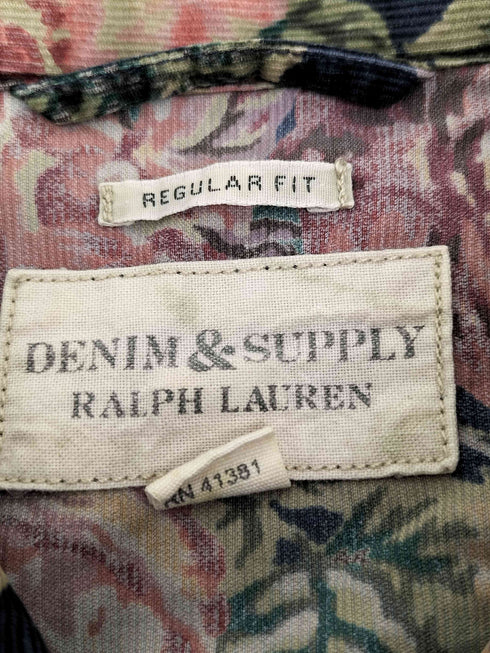 デニムアンドサプライ ラルフローレン DENIM & SUPPLY RALPH LAUREN REGULAR FIT 花柄 コーデュロイ ウエスタンシャツ メンズ import:S