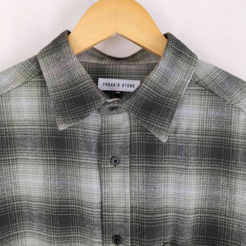 フリークスストア FREAKS STORE 21AW Relax Fit オンブレチェックネルシャツ メンズ JPN:M