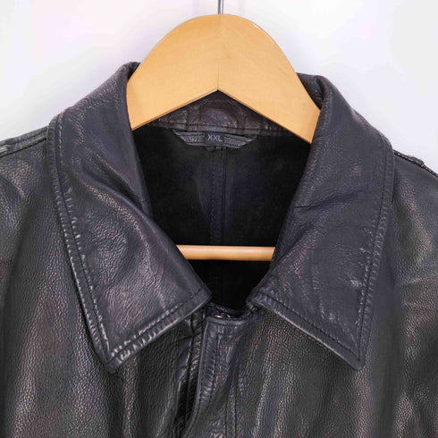 イサムカタヤマ バックラッシュ ISAMU KATAYAMA BACKLASH ririジッパー ジップアップ レザージャケット メンズ XXL