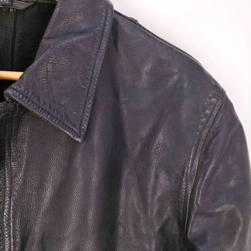 イサムカタヤマ バックラッシュ ISAMU KATAYAMA BACKLASH ririジッパー ジップアップ レザージャケット メンズ XXL