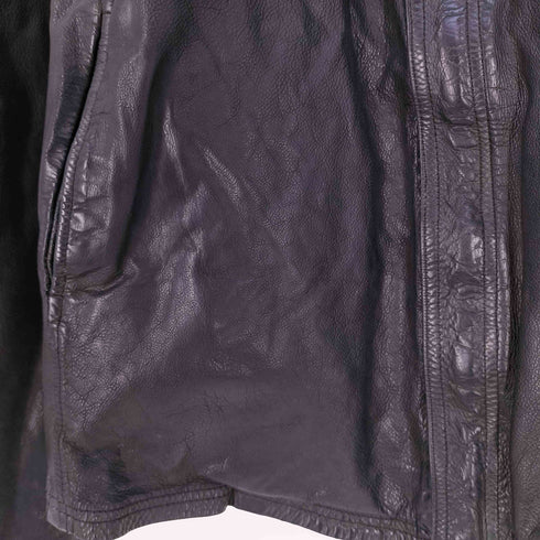 イサムカタヤマ バックラッシュ ISAMU KATAYAMA BACKLASH ririジッパー ジップアップ レザージャケット メンズ XXL
