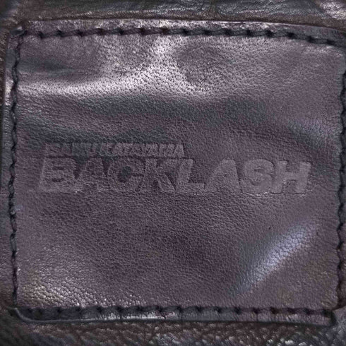 イサムカタヤマ バックラッシュ ISAMU KATAYAMA BACKLASH ririジッパー ジップアップ レザージャケット メンズ XXL
