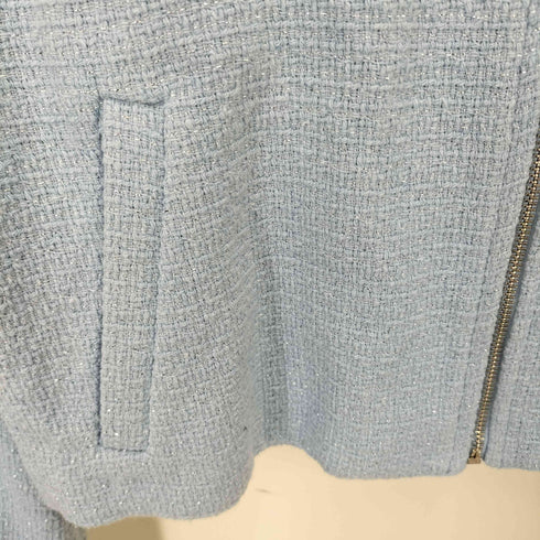 ザラ ZARA メタリックテクスチャージャケット レディース L