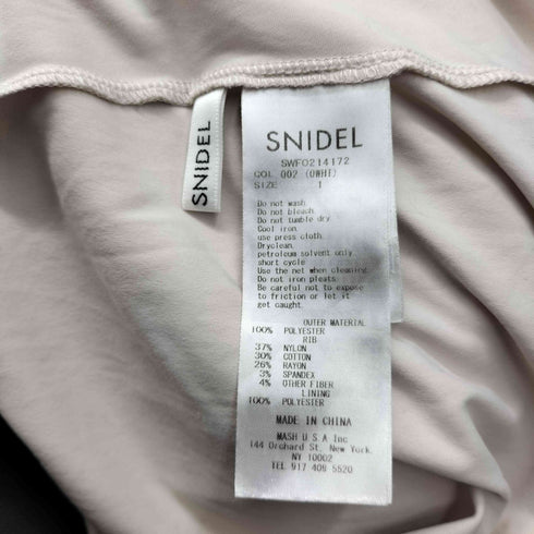 スナイデル snidel ウエストリブフレアスリーブプリーツワンピース レディース JPN:1