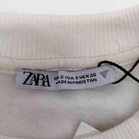 ザラ ZARA クロップドスウェット レディース import:S