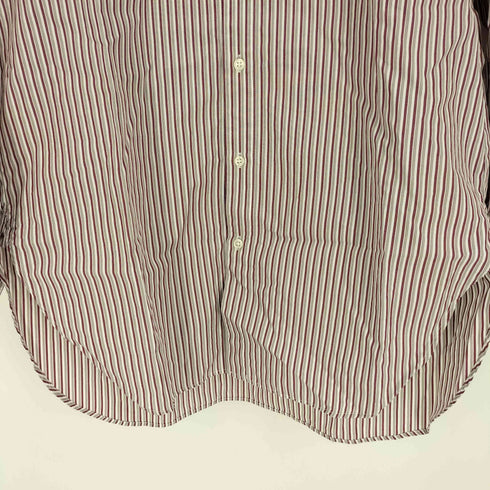 NICO nicholson&nicholson 22SS ALPS-STRIPE フリルカラー ストライプ ブラウス シャツ レディース JPN:38