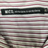 NICO nicholson&nicholson 22SS ALPS-STRIPE フリルカラー ストライプ ブラウス シャツ レディース JPN:38