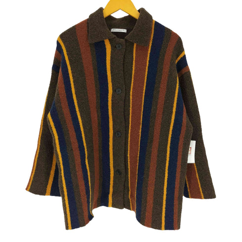 ビューティーアンドユースユナイテッドアローズ BEAUTY & YOUTH UNITED ARROWS 23AW ビッグシルエット ウール ストライプカーディガン レディース FREE