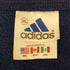 アディダス adidas ロゴ刺繍 ハーフジップ スウェットワンピース レディース import:XXL