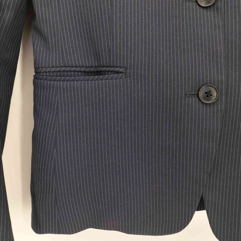 ユニクロ UNIQLO ストライプ ストレッチ ジャケット&スカート セットアップ レディース ジャケット:S / スカート 64