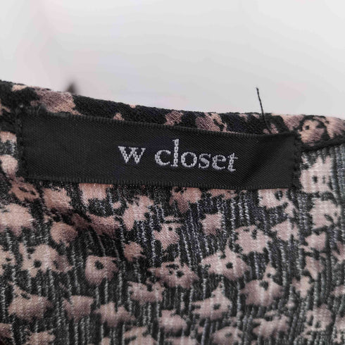 ダブルクローゼット w closet フロントクロスワンピース レディース