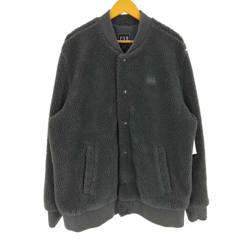 ギャップ Gap 20AW JAC LOGO SHERP ラバーロゴ シェルパ ボア ジャケット メンズ import:XL