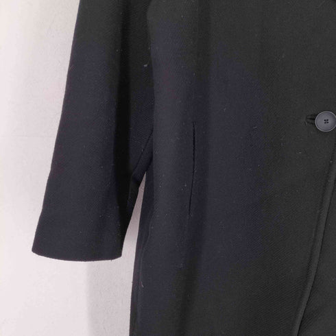 ザラ ZARA ショートカラー ウールステンカラーコート レディース L