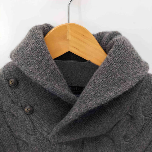 ポロバイラルフローレン Polo by RALPH LAUREN ショールカラーケーブル編みニットセーター レディース JPN:M