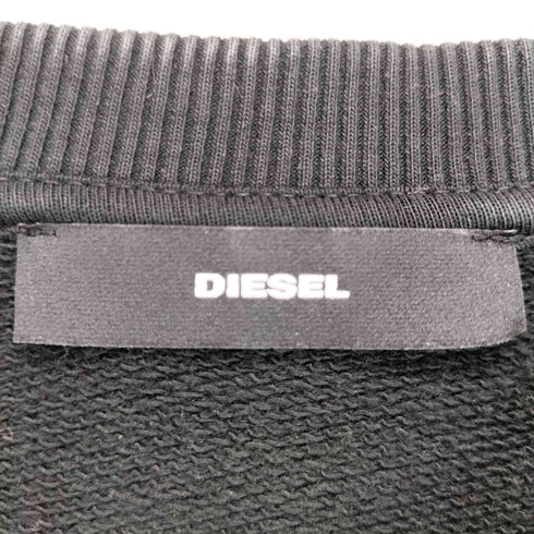 ディーゼル DIESEL スリーブレザー切替 スウェット トレーナー メンズ XS