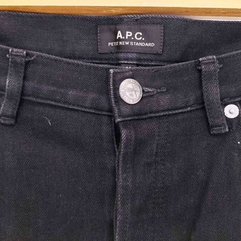 アーペーセー A.P.C. ブラック スキニーデニムパンツ レディース 28