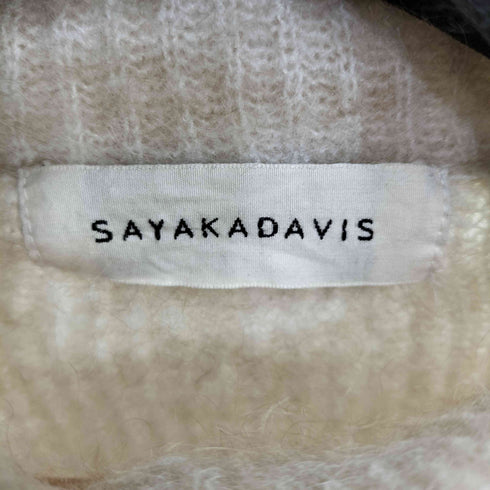サヤカデイヴィス SAYAKA DAVIS 22AW Knit Big Collar Polo レディース JPN:S