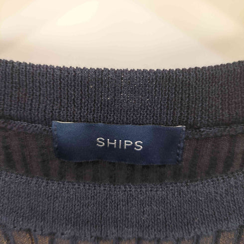 シップス SHIPS 23SS シアー リブ プルオーバー レディース FREE