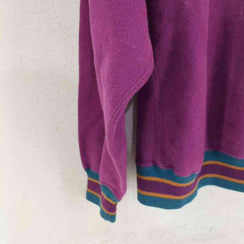チャンピオン Champion 90s MADE IN USA 刺繍タグ REVERSE WEAVE リブラインスウェット 目あり メンズ import:L