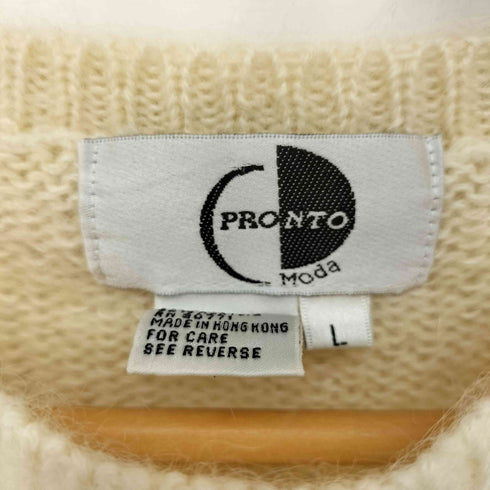 PRONTO MODA モヘヤ混 クルーネックニット レディース import:L