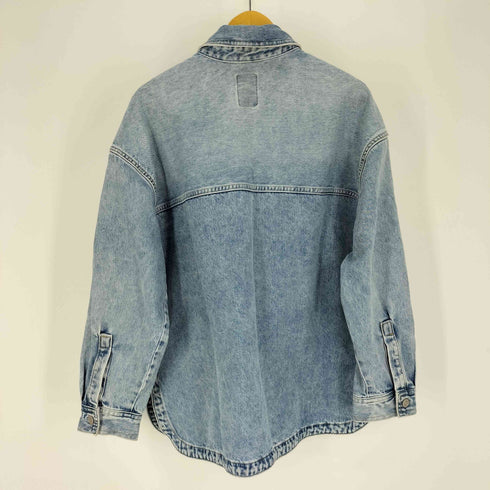 ギャップ Gap 23SS SHACKET DENIM LIGHT WASH シャケット デニム ライト ウォッシュ レディース import:L