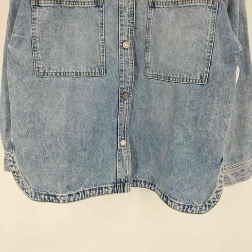 ギャップ Gap 23SS SHACKET DENIM LIGHT WASH シャケット デニム ライト ウォッシュ レディース import:L