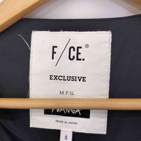 エフシーイー F/CE. ノーカラー ロング ダウンコート LONG COAT レディース S