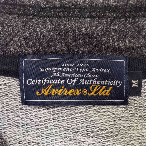 アヴィレックス AVIREX コットン ジップアップ ハイネック ジャケット メンズ import:M