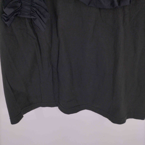 houga stoneT フロントフリルデザインTシャツ レディース