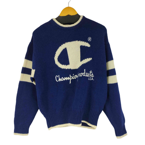 チャンピオン Champion バイカラー ロゴ ニット メンズ JPN:M