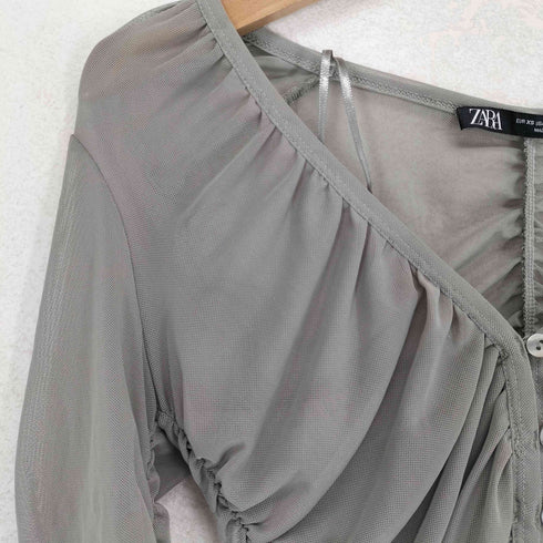 ザラ ZARA ギャザーデザインブラウス レディース JPN:XS