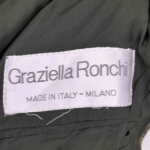GRAZIELLA RONCHI 霜降り襟ベロアウールコート import レディース