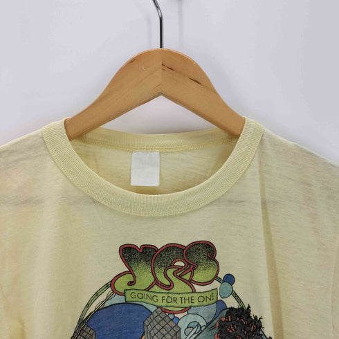 70S バンドTシャツ 1977 yes going for the one tour シングルステッチ メンズ