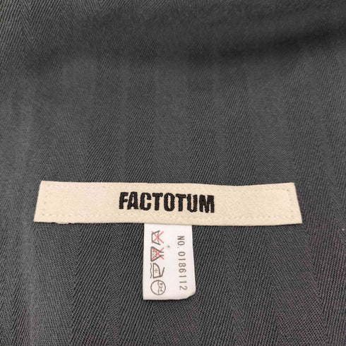 ファクトタム FACTOTUM 大判ストール ヘリンボーン メンズ