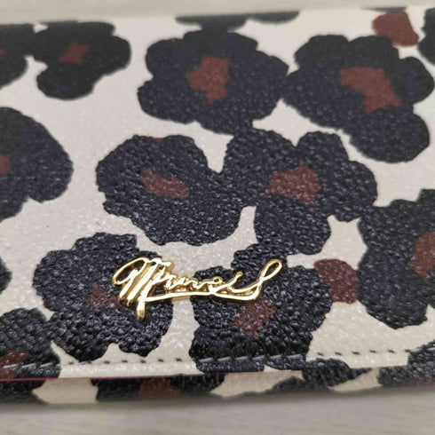 ミュベール MUVEIL ホワイトレオバードがま口財布 レディース