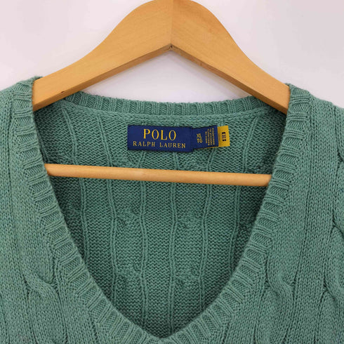 ポロラルフローレン POLO RALPH LAUREN ポニー刺繍 ケーブル編みベスト メンズ import:XL