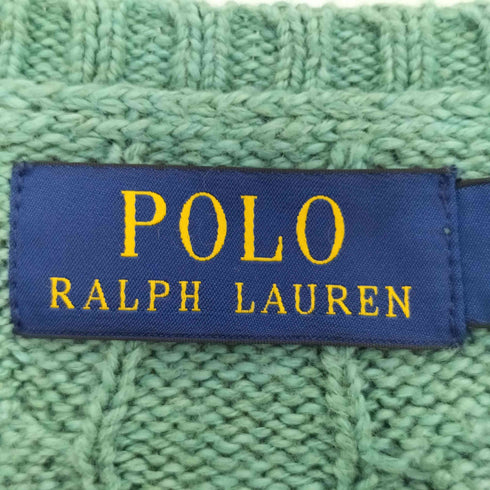 ポロラルフローレン POLO RALPH LAUREN ポニー刺繍 ケーブル編みベスト メンズ import:XL